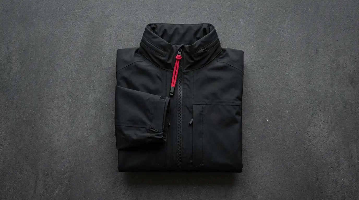 매트 블랙 쉘 재킷